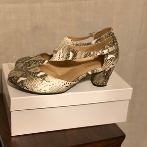 Snake Print Mary Jane Pump